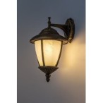 Sieninis lauko šviestuvas Madrid E27 1x MAX 60W (Sendinta Aukso)