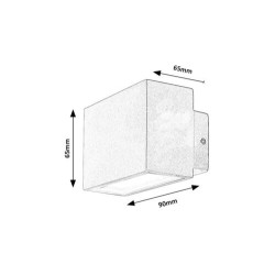 Sieninis lauko šviestuvas Mataro LED 7W 4000K Neutrali balta (Balta)