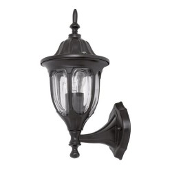 Sieninis lauko šviestuvas Milano E27 1x MAX 60W (Juoda)