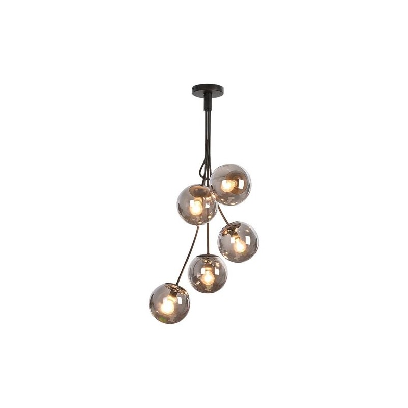 Pakabinamas šviestuvas Glory E14 5x MAX 40W (Matinė Juoda)