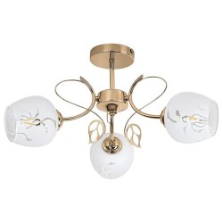 Lubinis šviestuvas Fauna E27 3x MAX 40W (Aukso)