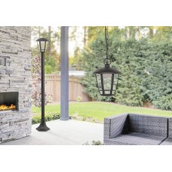 Pakabinamas lauko šviestuvas Sorrento LED 8W 3000K Šilta balta (Matinė Juoda)