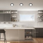 LED panelė Shaun2 LED 6W 3000K Šilta balta (Juoda)