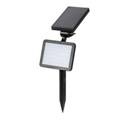 Saulės energija įkraunamas šviestuvas Kelna LED 9.6W 4000K Neutrali balta (Juoda)