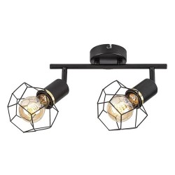 Lubinis šviestuvas Fran E27 2x MAX 40W (Matinė Juoda)