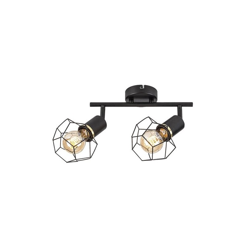 Lubinis šviestuvas Fran E27 2x MAX 40W (Matinė Juoda)