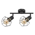 Lubinis šviestuvas Fran E27 2x MAX 40W (Matinė Juoda)