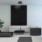 Lubinis šviestuvas Zircon GU10 3X MAX 5W (Matinė Juoda)