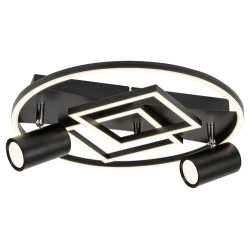 Lubinis šviestuvas Aztec LED 40W 4000K Neutrali balta (Matinė Juoda)