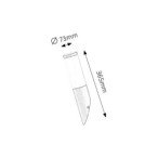 Sieninis lauko šviestuvas Black torch E27 1x MAX 25W (Matinė Juoda)