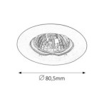Įmontuojamas šviestuvas Spot relight GU5.3 12V 1x MAX 50W (Chromo)