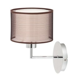 Sieninis šviestuvas Anastasia E27 1x MAX 60W (Chromo)
