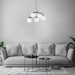 Pakabinamas šviestuvas Aslan E14 C37 5x MAX 5W (Matinė Juoda)