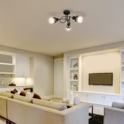 Lubinis šviestuvas Lacey E14 3x MAX 40W (Juoda)