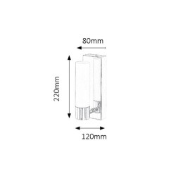 Sieninis šviestuvas Jim LED 5W 4000K Neutrali balta (Chromo)