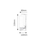 Sieninis šviestuvas Jim LED 5W 4000K Neutrali balta (Chromo)
