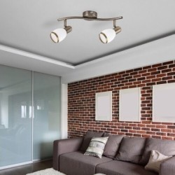 Lubinis šviestuvas Elite E14 2x MAX 40W (Bronzos)