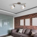 Lubinis šviestuvas Elite E14 2x MAX 40W (Bronzos)