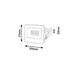 Prožektorius Flood LED 10W 4000K Neutrali balta (Juoda)