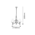 Pakabinamas šviestuvas Petronel E27 3x MAX 60W (Matinė Juoda)