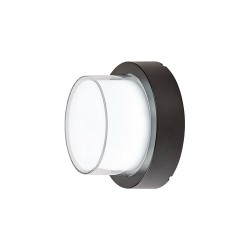 Sieninis lauko šviestuvas Durbe LED 10W 3000-6500K CCT keičiama balta spalva (Juoda)