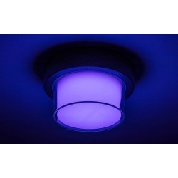 Sieninis lauko šviestuvas Durbe LED 10W 3000-6500K CCT keičiama balta spalva (Juoda)