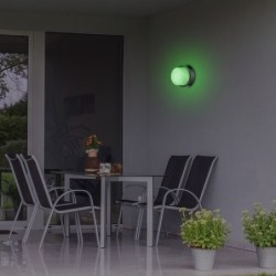 Sieninis lauko šviestuvas Durbe LED 10W 3000-6500K CCT keičiama balta spalva (Juoda)