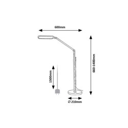 Toršeras Draco LED 13W 3000-6000K CCT keičiama balta spalva (Juoda)