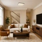 Lubinis šviestuvas Oscar2 LED 18W 4000K Neutrali balta (Balta)