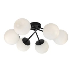 Lubinis šviestuvas Meduza E14 6x MAX 20W (Matinė Juoda)