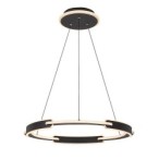 Pakabinamas šviestuvas Sindri LED 45W 3000, 4000K CCT keičiama balta spalva (Juoda)