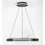 Pakabinamas šviestuvas Sindri LED 45W 3000, 4000K CCT keičiama balta spalva (Juoda)