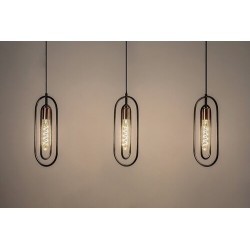 Pakabinamas šviestuvas Rovier E27 3x MAX 40W (Matinė Juoda)