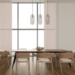 Pakabinamas šviestuvas Rovier E27 3x MAX 40W (Matinė Juoda)