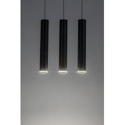 Pakabinamas šviestuvas Senobia GU10 3X MAX 5W (Juoda)