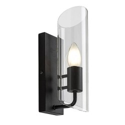 Sieninis šviestuvas Teodoro E14 1x MAX 12W (Juoda)