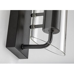 Sieninis šviestuvas Teodoro E14 1x MAX 12W (Juoda)