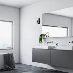 Sieninis šviestuvas Teodoro E14 1x MAX 12W (Juoda)