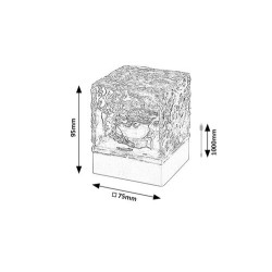 Dekoratyvinis šviestuvas Cubiko LED 1W (Balta)