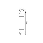 LED lemputė R7s SMD-LED 8W 2700K Šilta balta