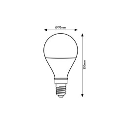 LED lemputė E27 SMD-LED 18W A65 3000K Šilta balta