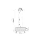 Pakabinamas šviestuvas Narmin E27 3x MAX 40W (Matinė Juoda)