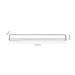 LiTrack magnetinės sistemos šviestuvas Line07W 3000K Šilta balta (Juoda)