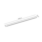LiTrack magnetinės sistemos bėgelis Rail 1 metras 24V (Juoda)