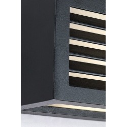 Sieninis lauko šviestuvas Lublin LED 10W 4000K Neutrali balta (Juoda)