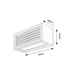 Sieninis lauko šviestuvas Lublin LED 10W 4000K Neutrali balta (Juoda)