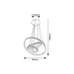 Pakabinamas šviestuvas Avalon LED 75W 4000K Neutrali balta (Braižyto Aliuminio)
