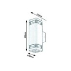 Sieninis lauko šviestuvas Sintra GU10 2x MAX 25W (Matinė Juoda)