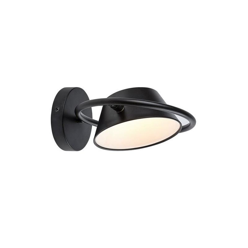 Sieninis šviestuvas Odiss LED 6W 3000K Šilta balta (Juoda)