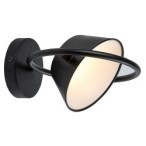 Sieninis šviestuvas Odiss LED 6W 3000K Šilta balta (Juoda)
